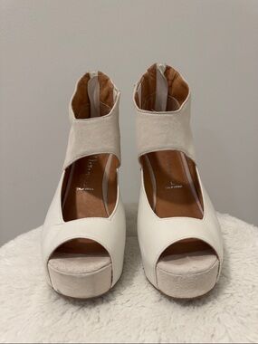 Jeffrey Campbell - white wedge heels